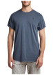 Thumbnail T-shirt en coton bleu uni avec une coupe droite et un col rond - Image 8