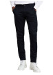 Thumbnail Pantalon chino en coton bleu marine uni à coupe skinny et à taille intermédiaire - Image 4