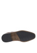 Thumbnail Derbies en cuir cognac à talon plat et à lacets ronds avec soufflets élastiqués - Image 5