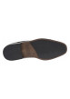 Thumbnail Derbies en cuir café plates avec des lacets ronds et surpiqûres ton sur ton - Image 5