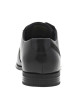 Thumbnail Derbies en cuir noires à semelle noire à talon plat et à lacets ronds enduits - Image 6