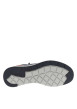 Thumbnail Sneakers en croûte de cuir bleues à talon plat et à lacets plats et zip latéral - Image 5