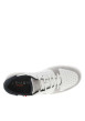 Thumbnail Sneakers blanches plates avec empiècement en suédine et à lacets - Image 4
