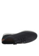 Thumbnail Sneakers en cuir marine à talon plat et à lacets ronds avec zip latéral - Image 4