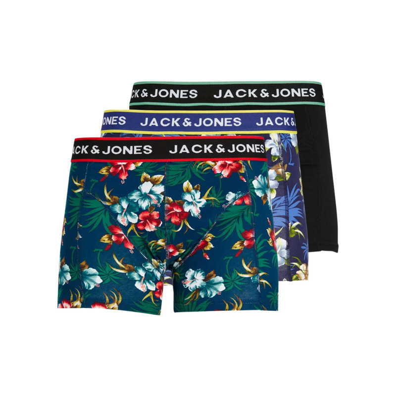 Jack & Jones - Lot De 3 Boxers Classique Multicolore Uni Avec Une Coupe Fermée - Multicolore Jack & Jones - Lot De 3 Boxers Classique Multicolore Uni Avec Une Coupe Fermée - Multicolore