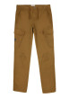 Thumbnail Cargo en coton camel uni à coupe regular fit avec des lacets à la taille - Image 3