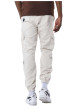 Thumbnail Pantalon Cargo écru uni à coupe slim avec 4 poches à rabat et logo brodé - Image 2