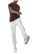 Thumbnail Pantalon Cargo écru uni à coupe slim avec 4 poches à rabat et logo brodé - Image 3