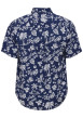 Thumbnail Chemise bleue marine à motif tropical avec une coupe regular fit - Image 2