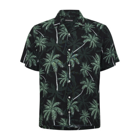 Chemise à manches courtes verte avec un imprimé...