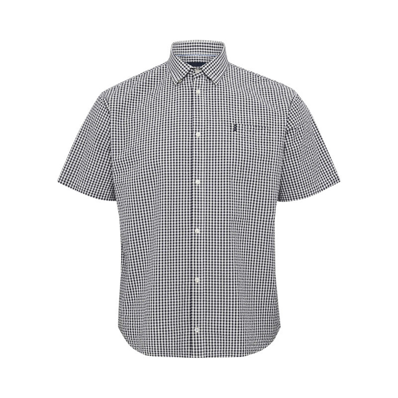 North 56°4 - Chemise En Coton Bleue Avec Un Imprimé Vichy Et Une Coupe Regular Fit - Bleue North 56°4 - Chemise En Coton Bleue Avec Un Imprimé Vichy Et Une Coupe Regular Fit - Bleue