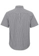 Thumbnail Chemise en coton bleue avec un imprimé vichy et une coupe regular fit - Image 2