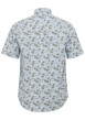 Thumbnail Chemise en coton et lin mélangé bleue ciel à motifs avec une coupe regular fit - Image 2