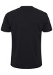 Thumbnail T-shirt en coton noir avec des écritures imprimées à l'avant et un col rond - Image 2