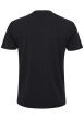 Thumbnail T-shirt en coton noir avec un imprimé à l'avant et une coupe droite - Image 2