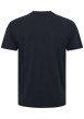Thumbnail T-shirt en coton bleu marine imprimé sur le devant avec un col rond - Image 2