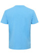 Thumbnail T-shirt en coton bleu avec un gros imprimé à l'avant et une coupe droite - Image 2