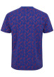 Thumbnail T-shirt en coton bleu imprimé all-over avec une coupe droite et un col rond - Image 2