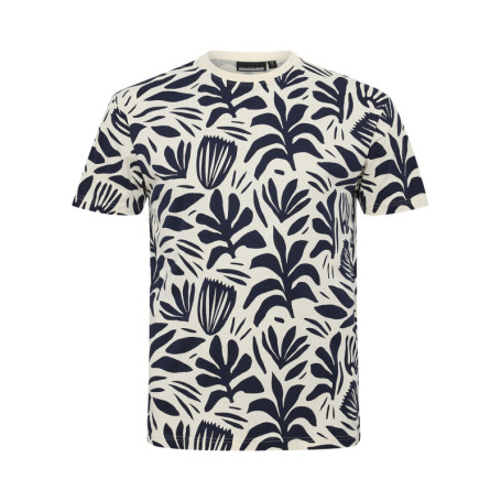 T-shirt en coton bleu avec un imprimé all-over...