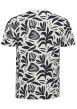 Thumbnail T-shirt en coton bleu avec un imprimé all-over et un col rond - Image 2