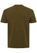 Thumbnail T-shirt en coton kaki avec des graphismes imprimés à l'avant et un col rond - Image 2