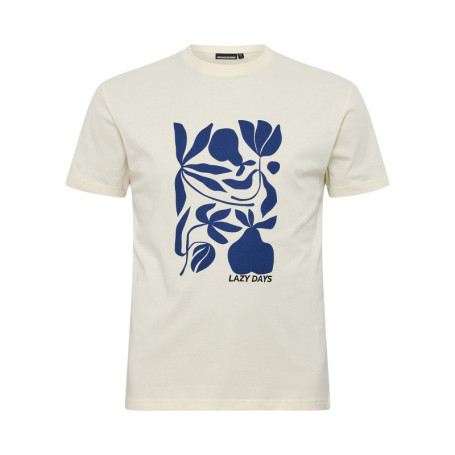 T-shirt en coton écru avec des graphismes...