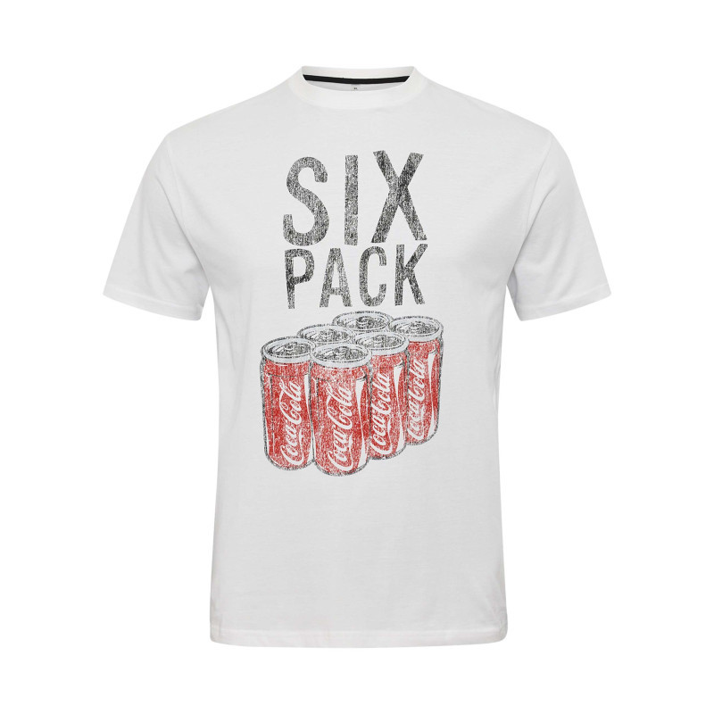 North 56°4 - T-shirt En Coton Blanc Avec Un Imprimé Délavé à L'avant Et Une Coupe Droite - Blanc