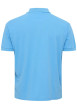 Thumbnail Polo en coton turquoise uni avec une poche à la poitrine et une coupe droite - Image 2