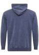 Thumbnail Sweat à capuche en coton mélangé bleu délavé avec une coupe droite - Image 2