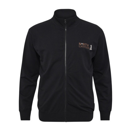 Gilet en coton noir uni avec une coupe slim et...