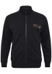 Thumbnail Gilet en coton noir uni avec une coupe slim et un col montant