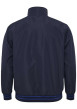Thumbnail Blouson bleu marine uni avec un col montant et des liserés sur les manches - Image 2
