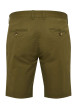 Thumbnail Short chino en coton kaki uni avec une coupe slim et des passants à la taille - Image 2