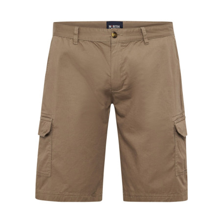 Short cargo en coton beige uni avec une coupe...