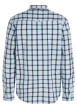 Thumbnail Chemise en coton régénératif ciel à carreaux et coupe droite avec col français - Image 2
