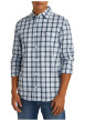 Thumbnail Chemise en coton régénératif ciel à carreaux et coupe droite avec col français - Image 4