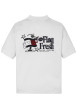Thumbnail Polo en coton régénératif blanc imprimé au dos, coupe droite et col polo - Image 2
