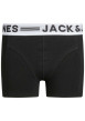 Thumbnail Lot de 3 boxers classiques en coton noir, gris et blanc uni avec gros logo - Image 4