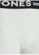 Thumbnail Lot de 3 boxers classiques en coton noir, gris et blanc uni avec gros logo - Image 5