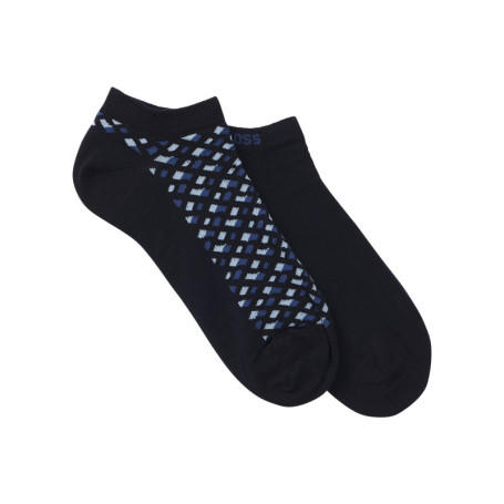Lot de 2 paires de socquettes en coton mélangé...