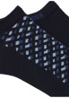 Thumbnail Lot de 2 paires de socquettes en coton mélangé bleues unies et à motifs - Image 2