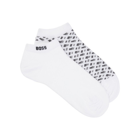 Lot de 2 paires de socquettes en coton mélangé...