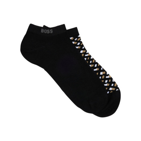 Lot de 2 paires de socquettes en coton mélangé...