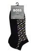 Thumbnail Lot de 2 paires de socquettes en coton mélangé noires unies et à motifs - Image 3