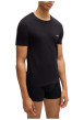 Thumbnail Lot de 3 t-shirts en coton tricolore unis avec une coupe près du corps - Image 3
