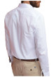 Thumbnail Chemise en coton blanche unie avec une coupe slim fit et des manches à pression - Image 2