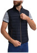 Thumbnail Doudoune sans manches à capuche en coton mélangé bleue marine à coupe slim fit - Image 3