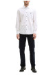 Thumbnail Chemise en coton blanche chinée avec une coupe regular fit et une poche - Image 5