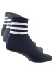 Thumbnail Lot de 3 paires de chaussettes basses multicolores rayées avec logo sur le bout - Image 2