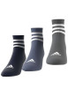 Thumbnail Lot de 3 paires de chaussettes basses multicolores rayées avec logo sur le bout - Image 3
